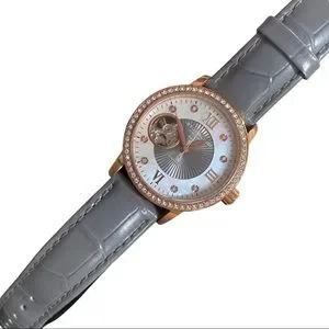 Stuhrling Original | Accessories | Stuhrling Grey Leather  display picture 2